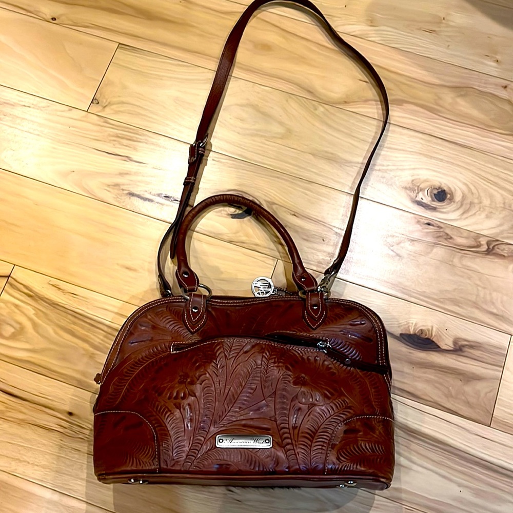 American West leather purse